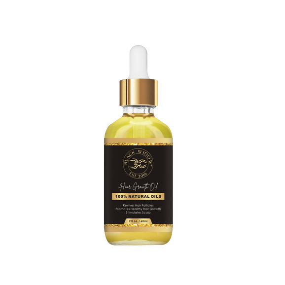 Black Widow Hair Growth Oil is Gentle Yet Effective – Follicle‑boosting essential oils like rosemary, peppermint, ginger, jojoba, avocado, grapeseed, coconut, and Jamaican black castor oil deeply hydrate without leaving greasy residue.