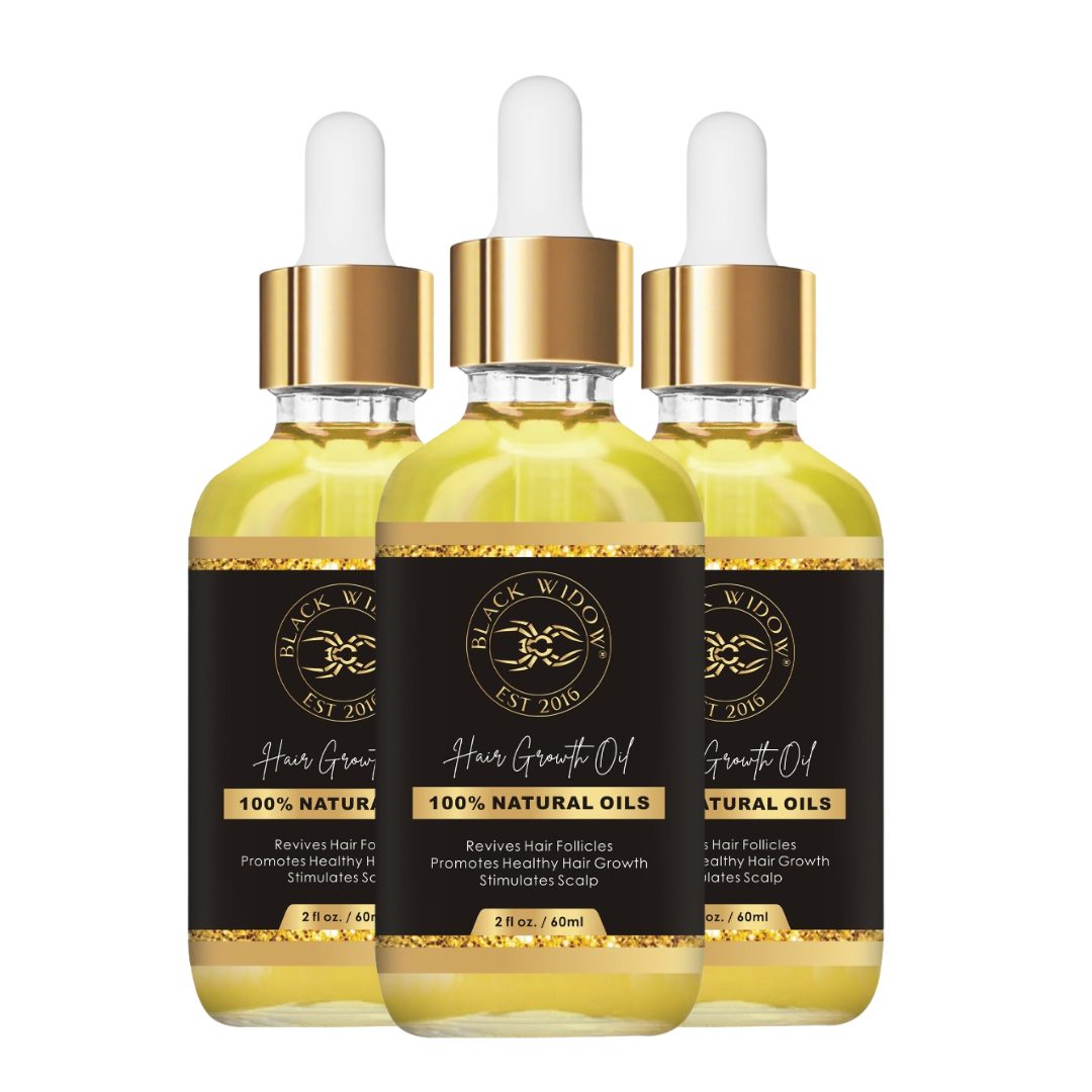 Black Widow Hair Growth Oil (3 Bottles)