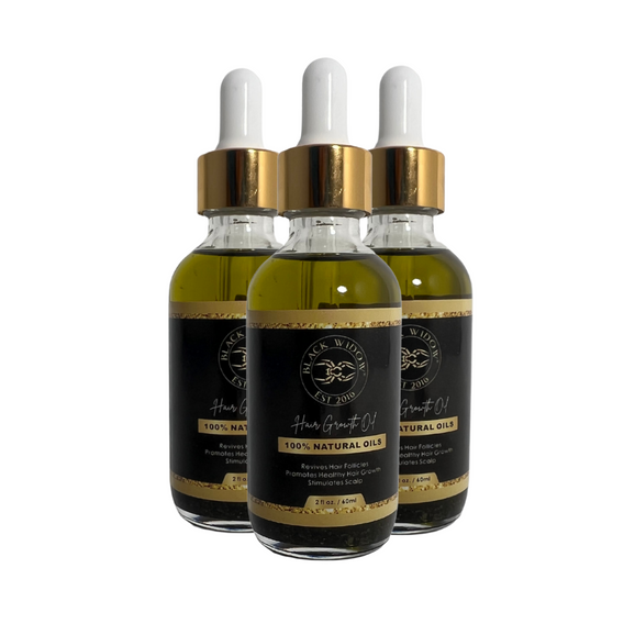 The All-Natural Hair Growth Solution by Black Widow® (Buy More & Save)